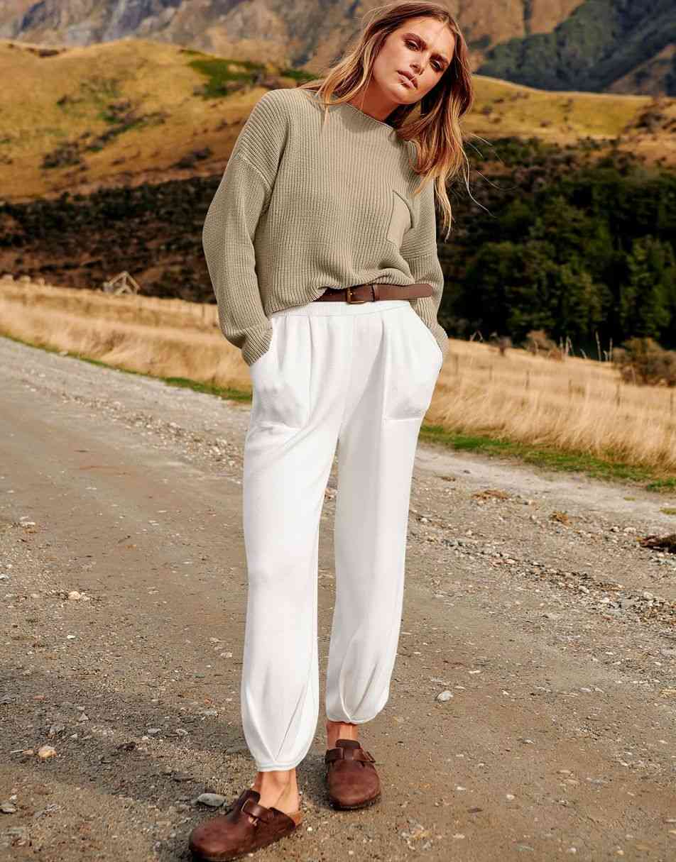 two piece knitted shirt top with belt